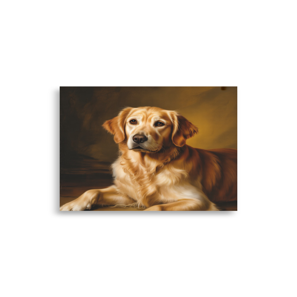 Pet memorial portrait A4 print